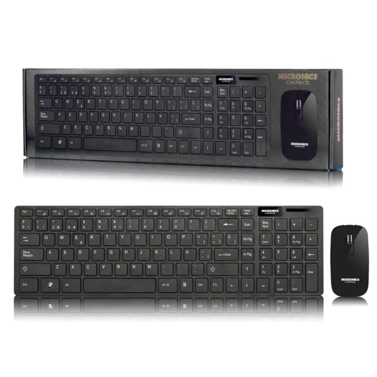 MICRONICS - Teclado Inalámbrico Multimedia Micronics Caprice