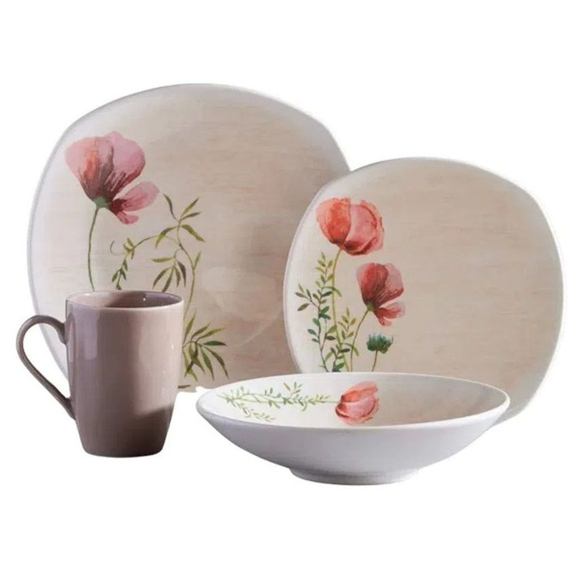 CORONA - Juego de Vajilla Malli 16 Piezas Corona