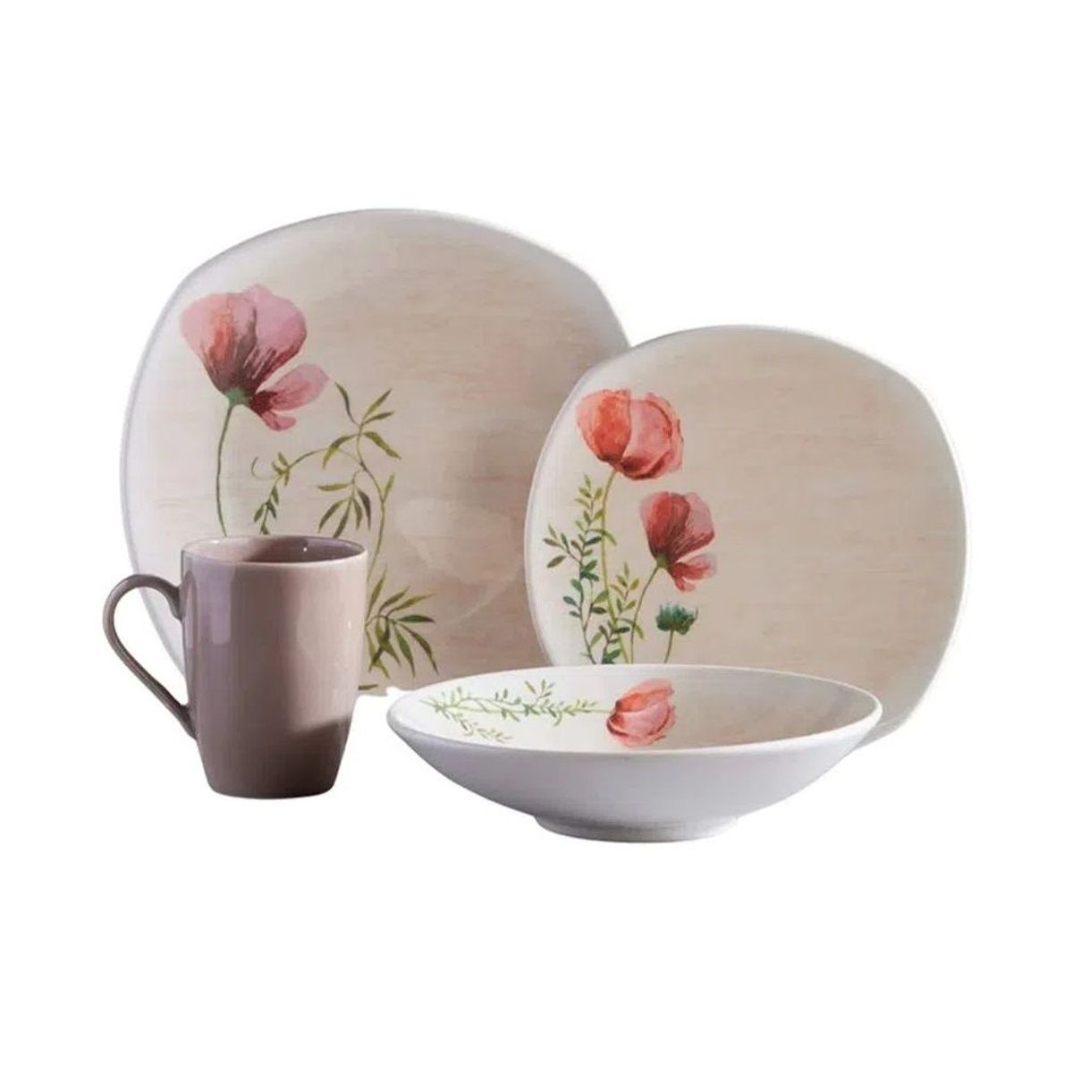 CORONA - Juego de Vajilla Malli 16 Piezas Corona