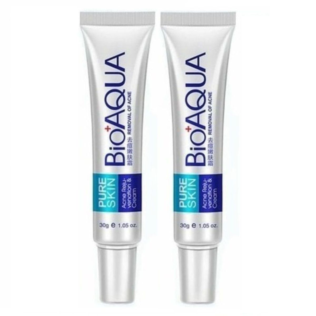 BIOAQUA - Crema Anti-Acné elimina espinillas y puntos negros - BIOAQUA 2 unidades