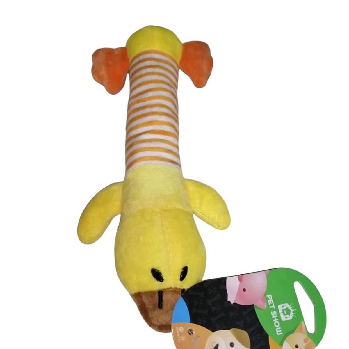 GENERICO - Juguete de tela pato amarillo antiestrés para perros