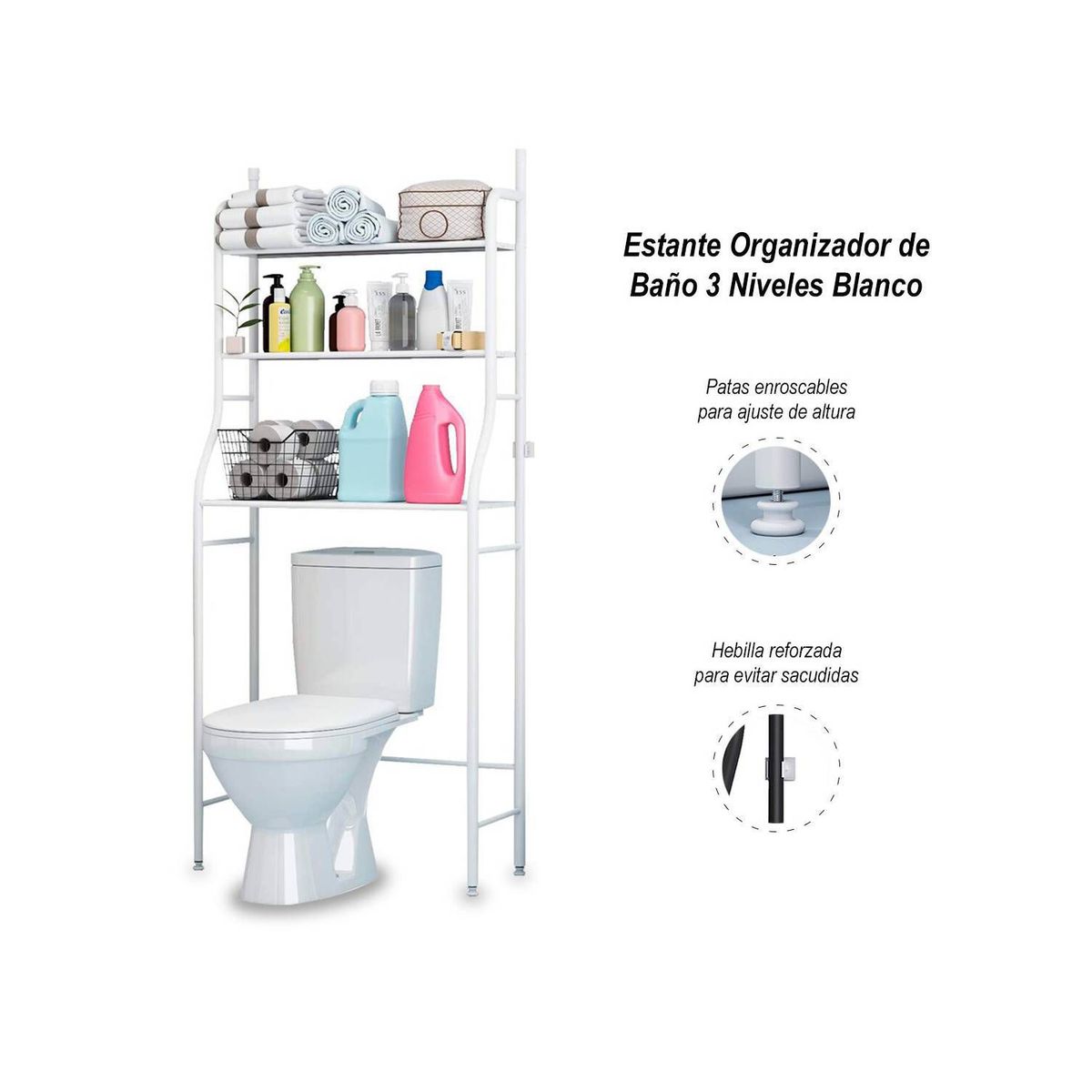 GENERICO - Organizador de Baño con 3 Repisas