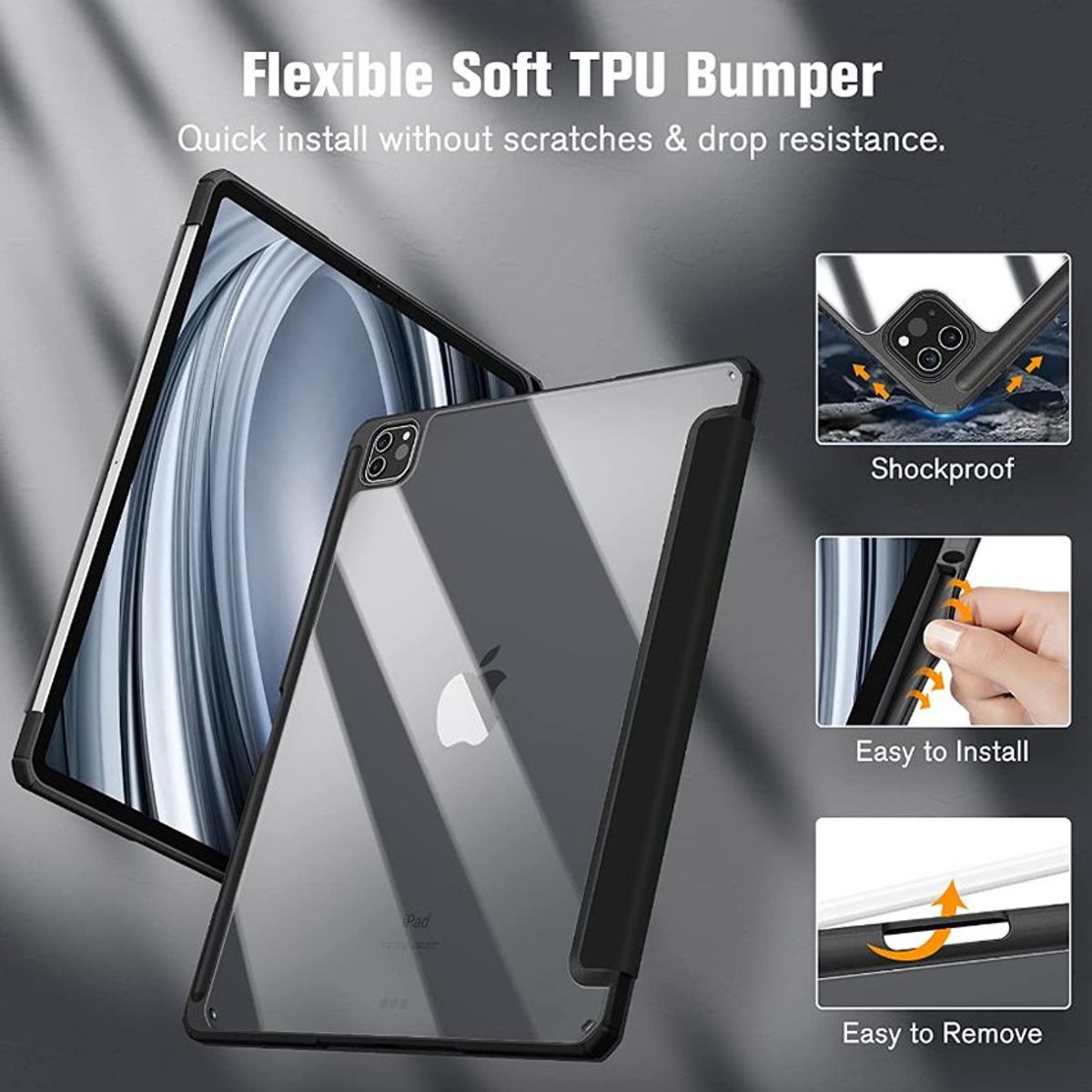 CASE - Protector Case Funda Folio Stand Cover Portalápiz iPad Pro 11