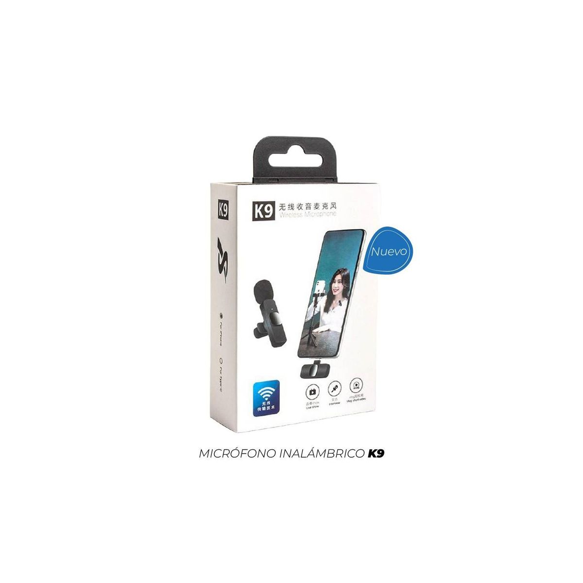GENERICO - Micrófono Inalámbrico K9