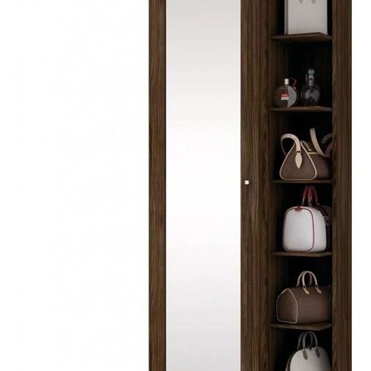 AMUEBLE - zapatera con espejo CANCUN catania Melamina   Tiendas Amueble