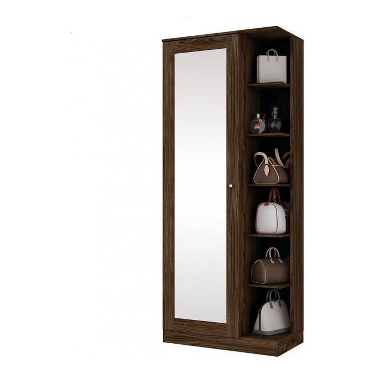 AMUEBLE - zapatera con espejo CANCUN catania Melamina   Tiendas Amueble