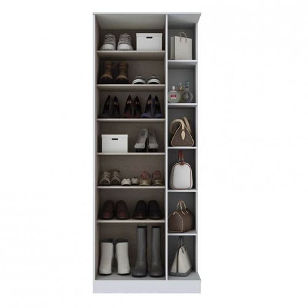 AMUEBLE - zapatera con espejo CANCUN catania Melamina   Tiendas Amueble