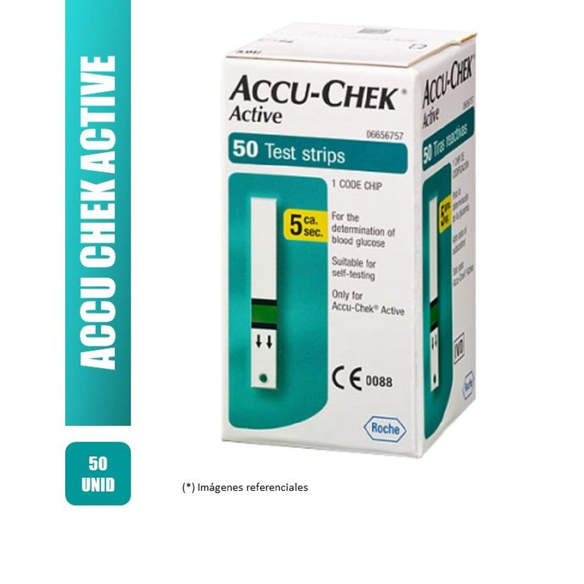 ACCU CHEK - TIRAS REACTIVAS ACCU CHEK ACTIVE
