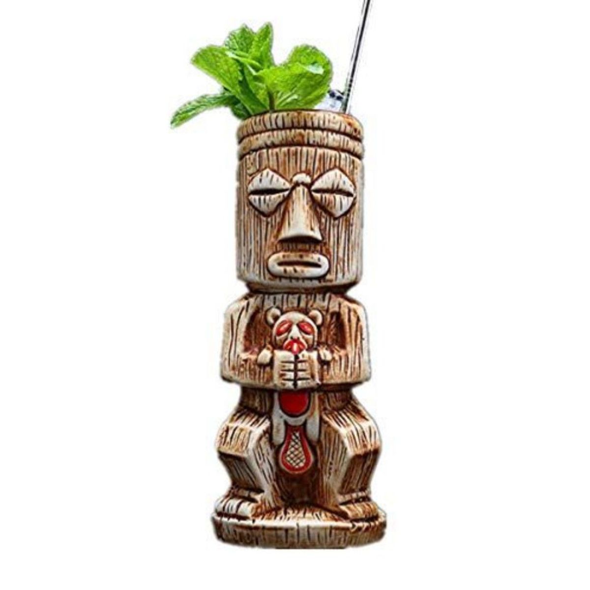 GENERICO - Vaso Tiki Shameful de cerámica 480 ml