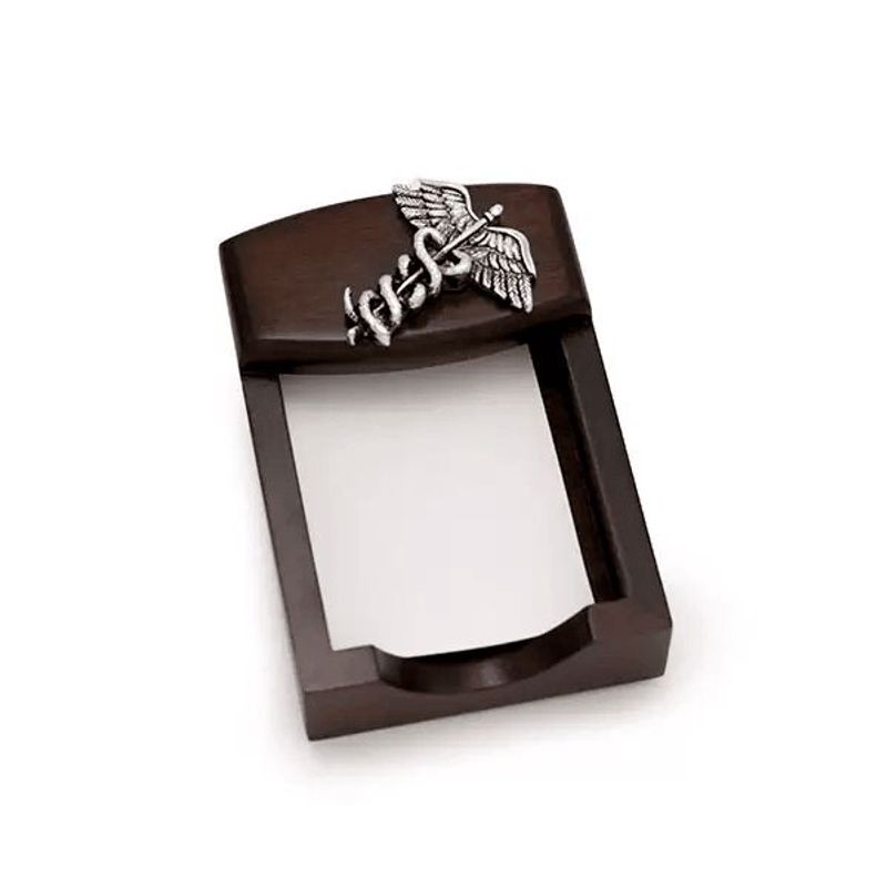 ARGENTARIA - Porta Tarjeta Médico  - Plaqué y Madera