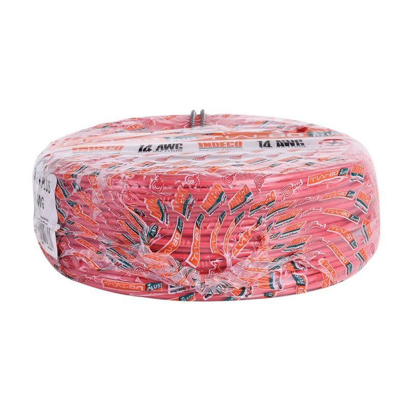 INDECO - CABLE TW-80 PLUS 450/750V 14 AWG INDECO - ROJO