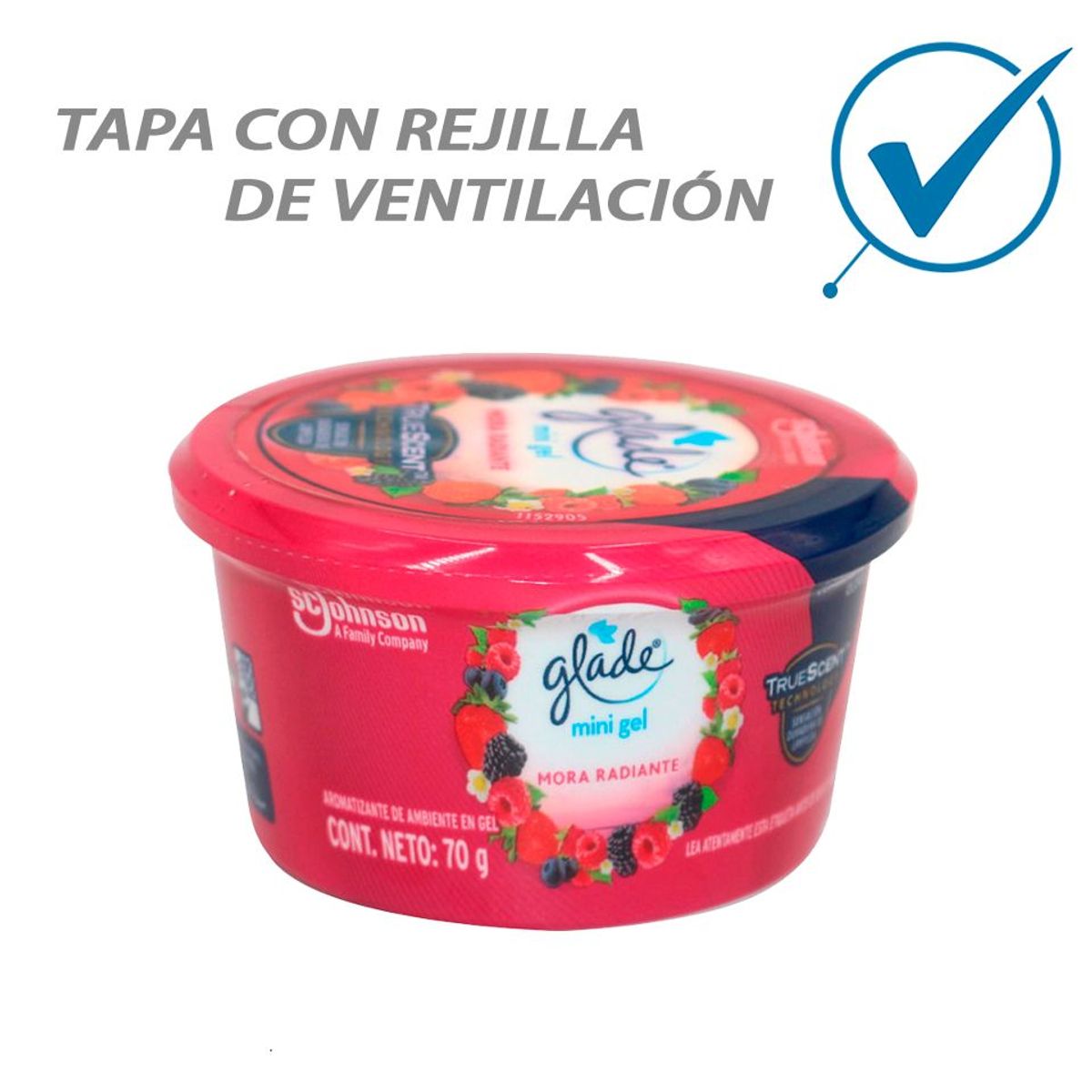 GENERICO - AMBIENTADOR GEL MORA RADIANTE 70 GR GLADE