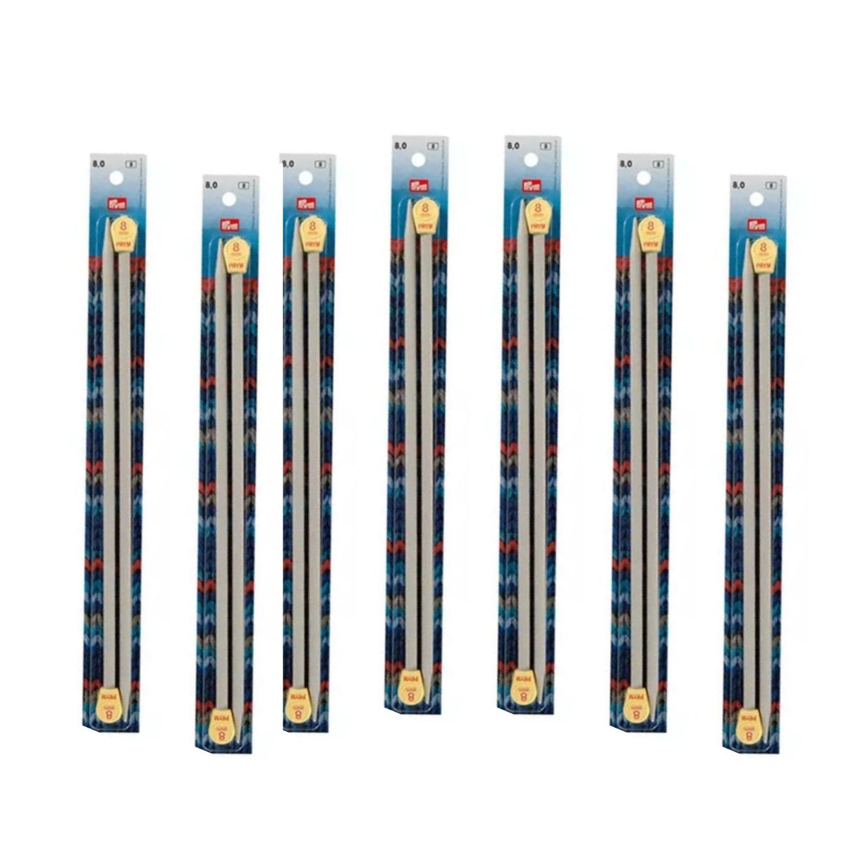 GENERICO - Agujas Palitos De Tejer 35 Cm, De 2mm Al 5mm (7 Pares)