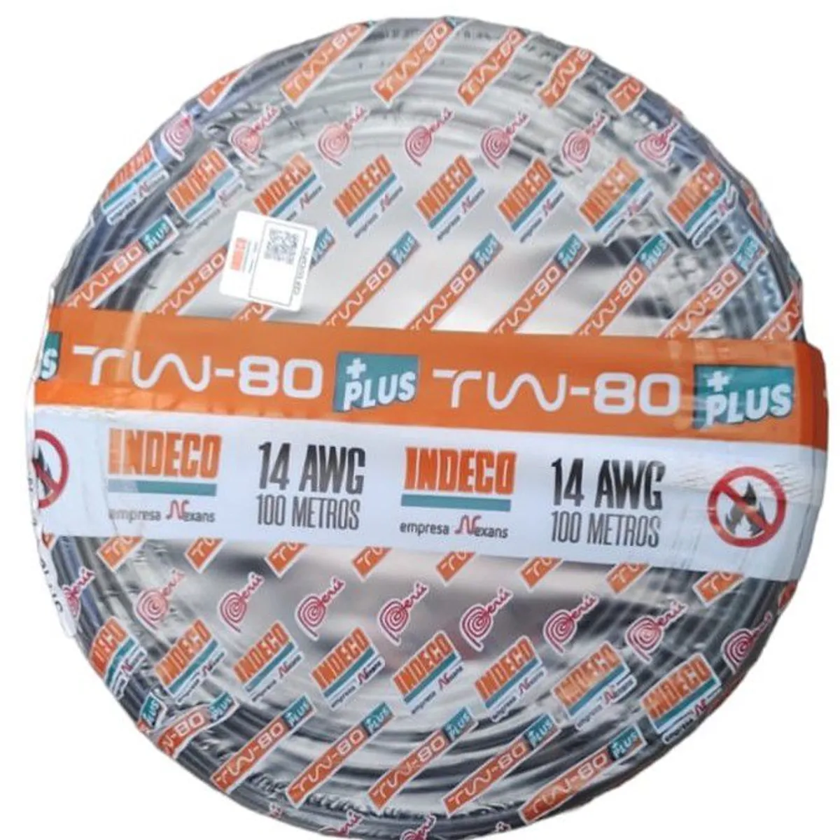 INDECO - CABLE TW-80 PLUS 450/750V 14 AWG INDECO - NEGRO