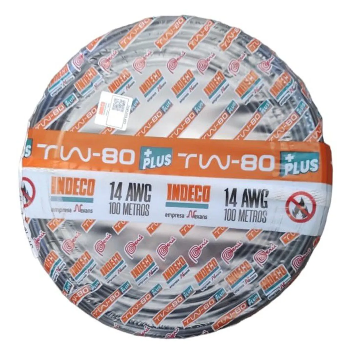 INDECO - CABLE TW-80 PLUS 450/750V 14 AWG INDECO - NEGRO