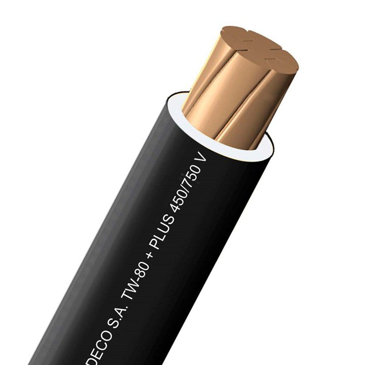 INDECO - CABLE TW-80 PLUS 450/750V 14 AWG INDECO - NEGRO