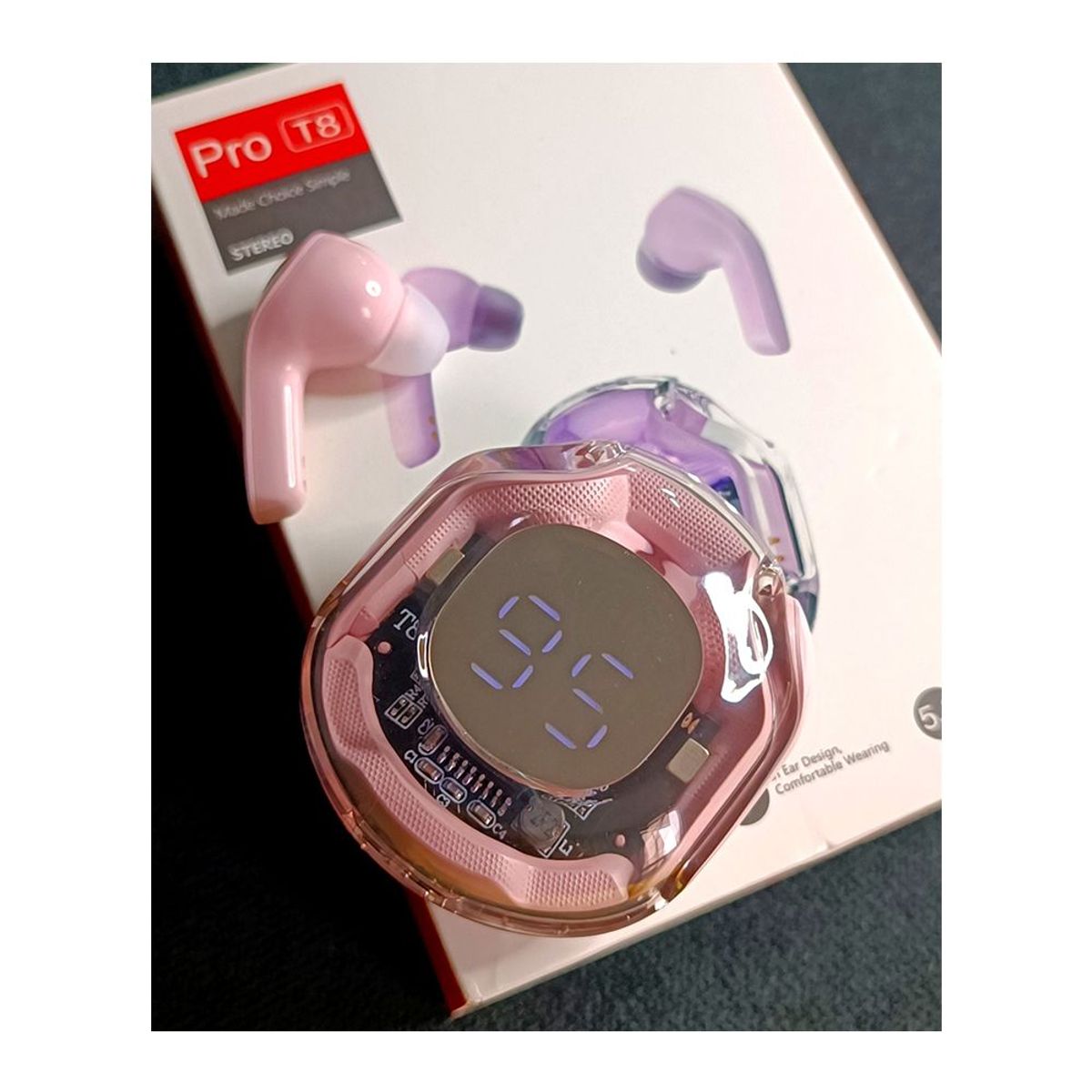 GENERICO - Audífono Pro T8 rosado