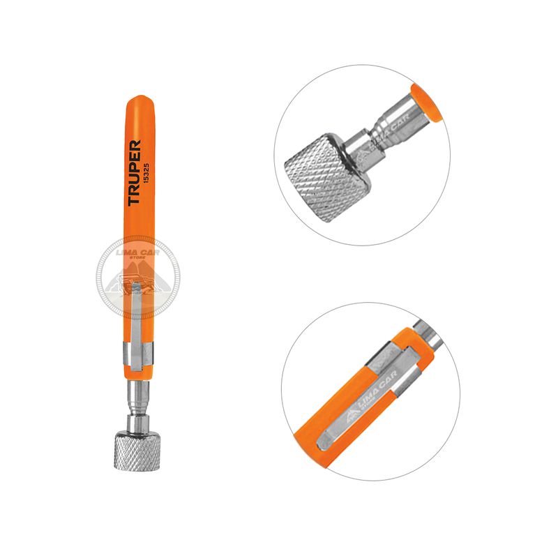 TRUPER - Imán extensible tipo lapicero 63cm Truper 8lbs pernos llaves