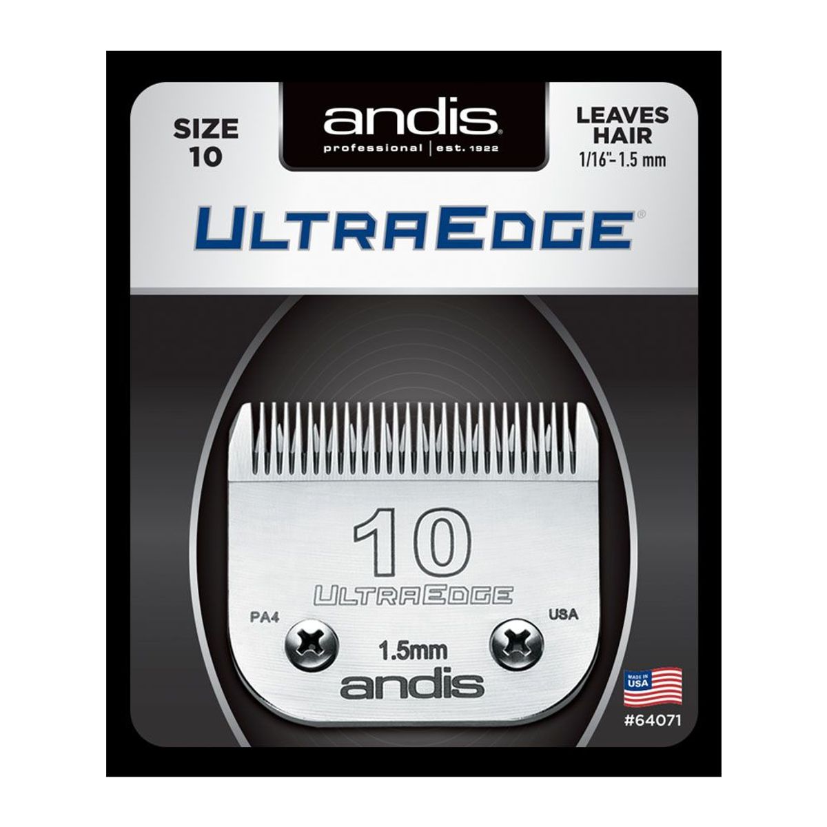ANDIS - Cuchilla Andis desmontable UltraEdge N° 10