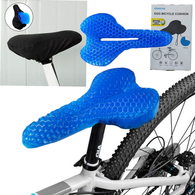 OEM - Asiento de Gel Cojín para Bicicleta Ciclismo Ergonomico