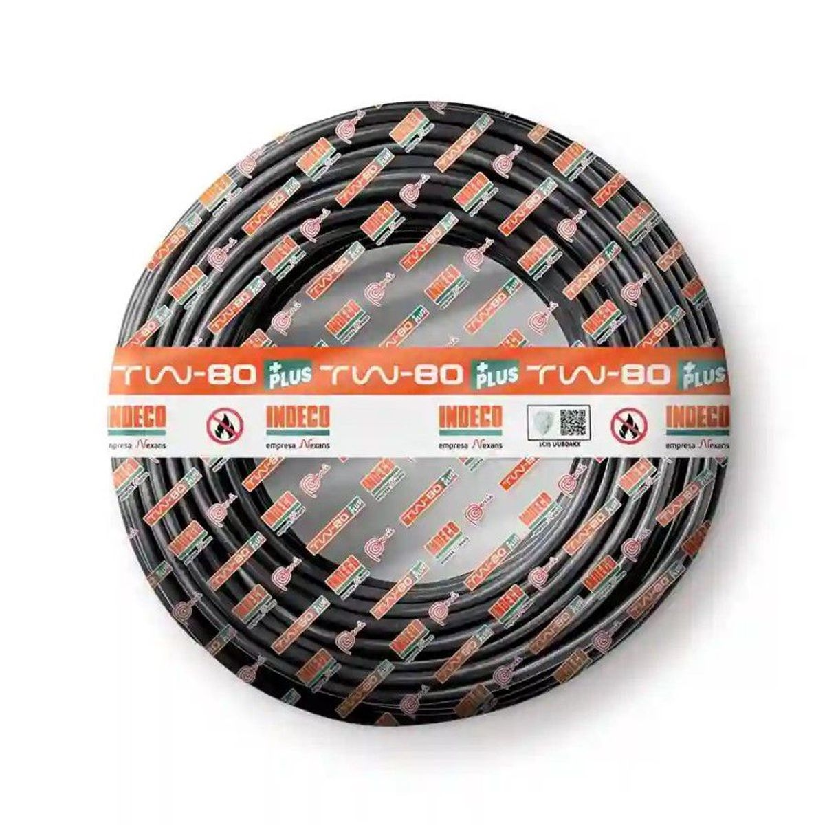 INDECO - CABLE TW-80 PLUS 450/750V 12 AWG INDECO - NEGRO