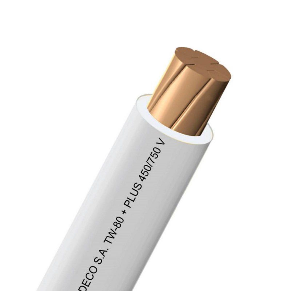 INDECO - CABLE TW-80 PLUS 450/750V 10 AWG INDECO - BLANCO
