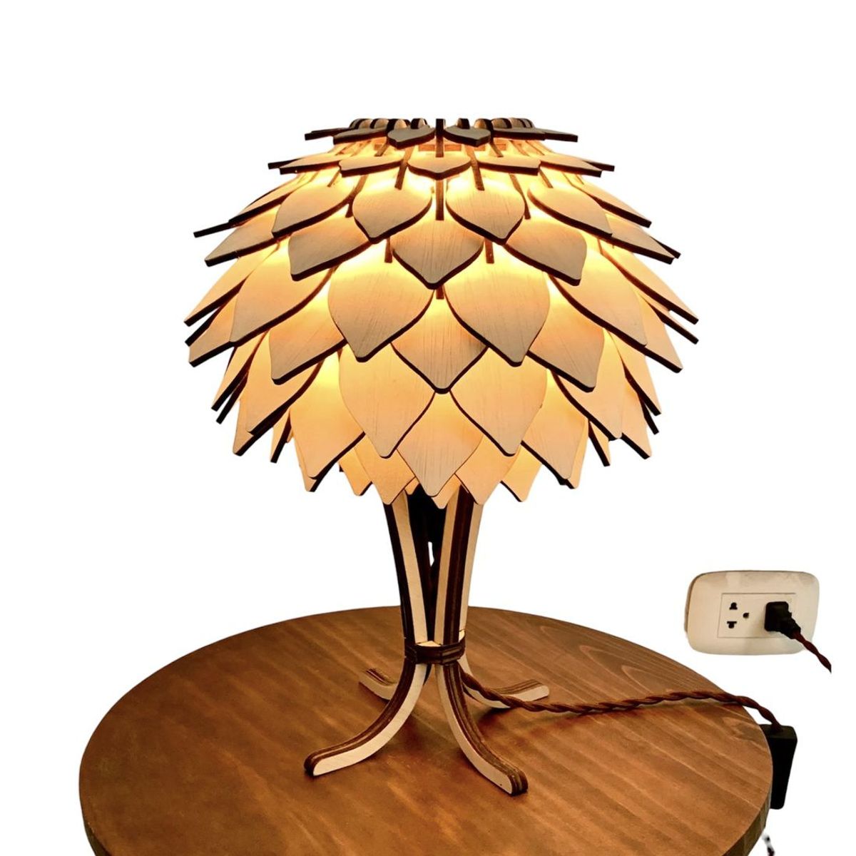 GENERICO - Lámpara de mesa Edw-Art Estudio Modelo Mini Blossom Natural Luz Cálida