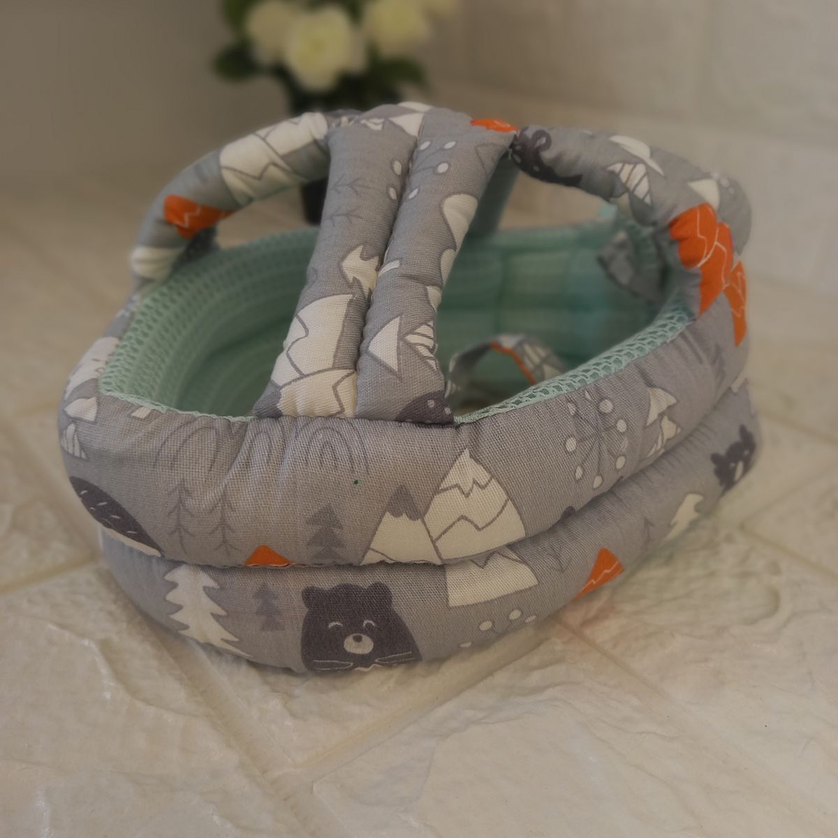 GENERICO - Casco Protector para Bebe Gris