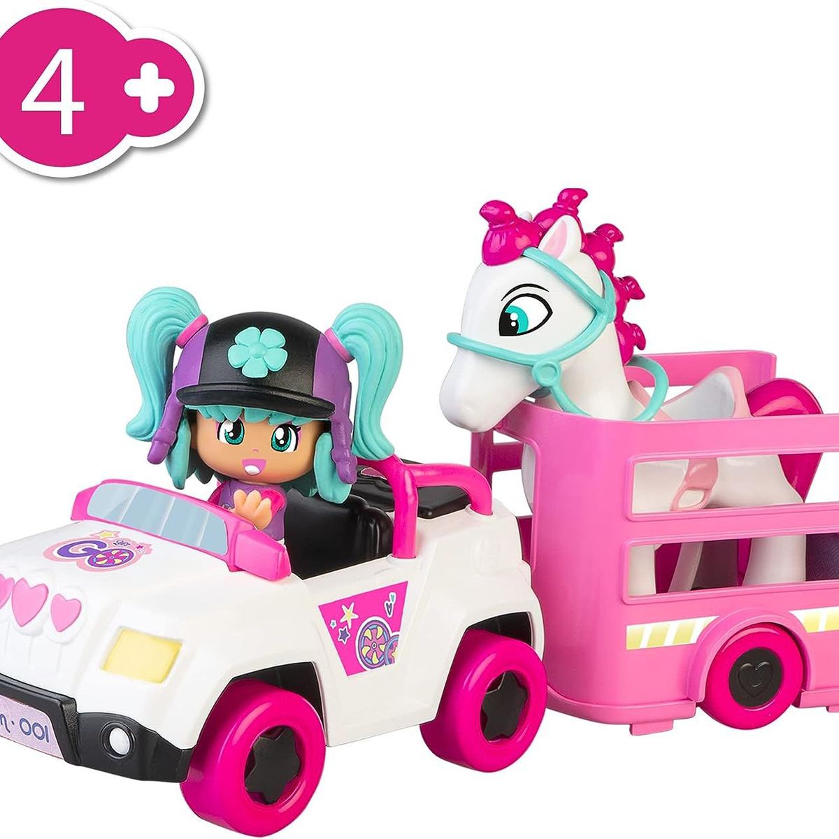 PINYPON - Juguete Muñeca Pinypon con Transportador y Pony