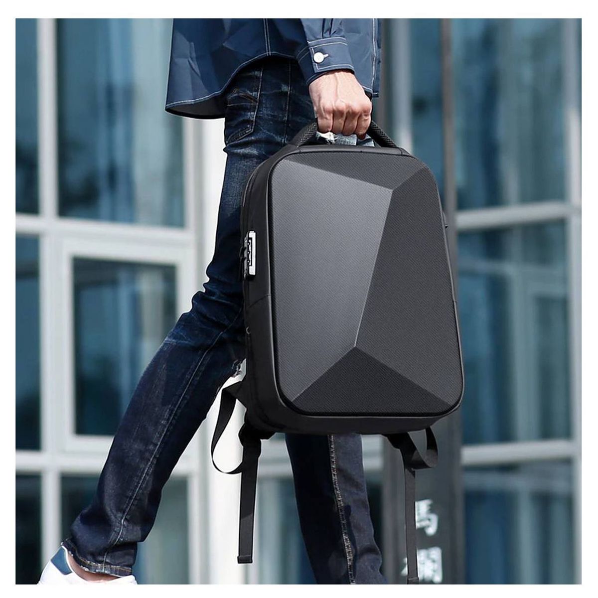 NEO DIGITAL - Mochila tridimensional Antirrobo impermeable Carga USB BP21