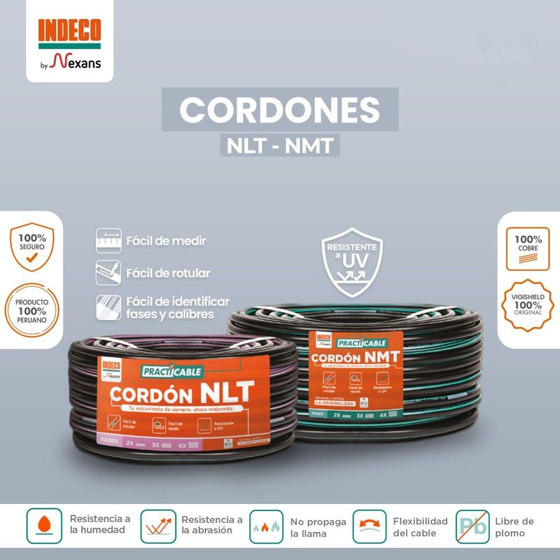 INDECO - CABLE VULCANIZADO NLT2X14PC AWG INDECO - N PRESENTACIÓN NEGRO