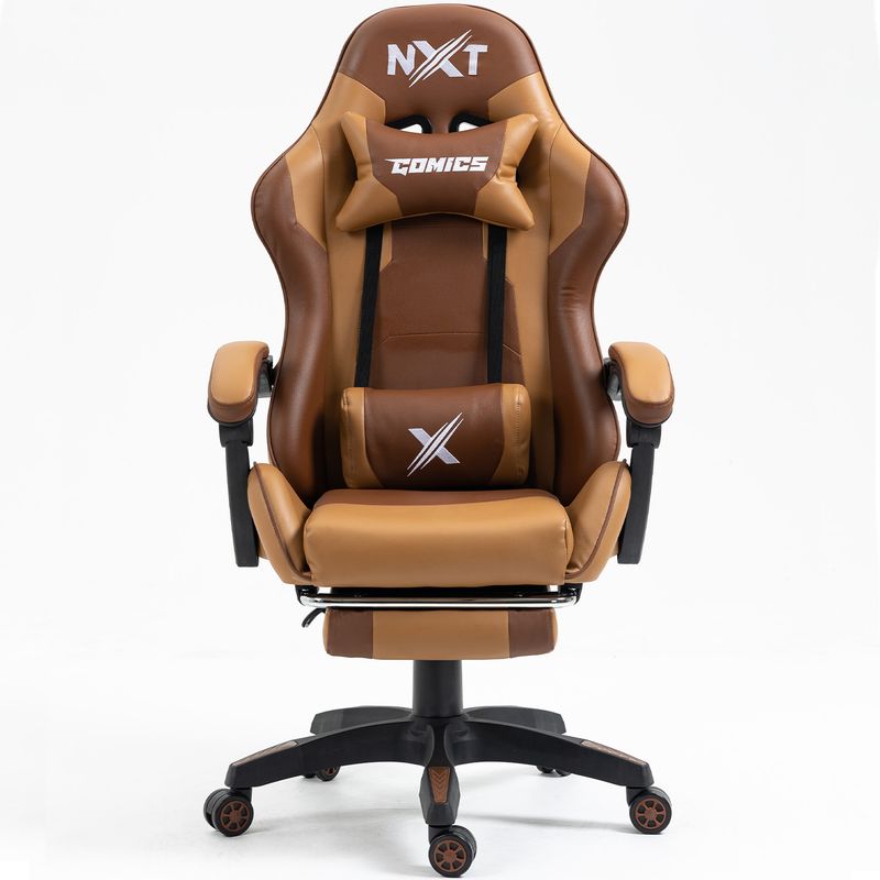 GENERICO - Silla Gamer Reclinación 155° con Posapies y Masajeador