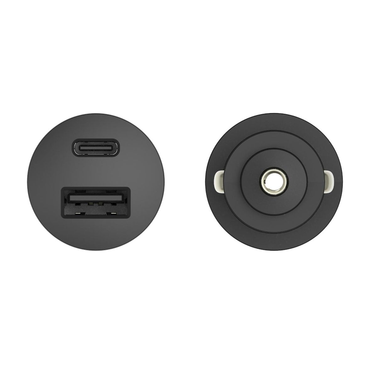 MOTOROLA - Cargador dual para carro Motorola Turbo Power 45W incluye cable tipo USB C a USB C Negro