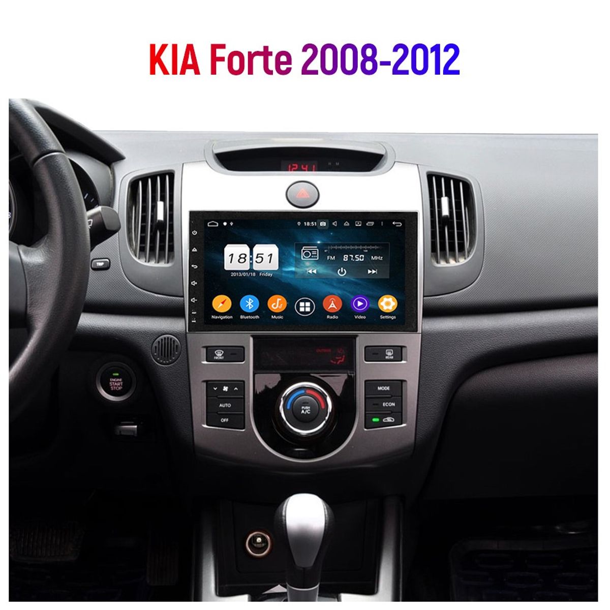 GENERICO - Autoradio Android Kia Cerato Forte 2008-2012 cámara Gratis