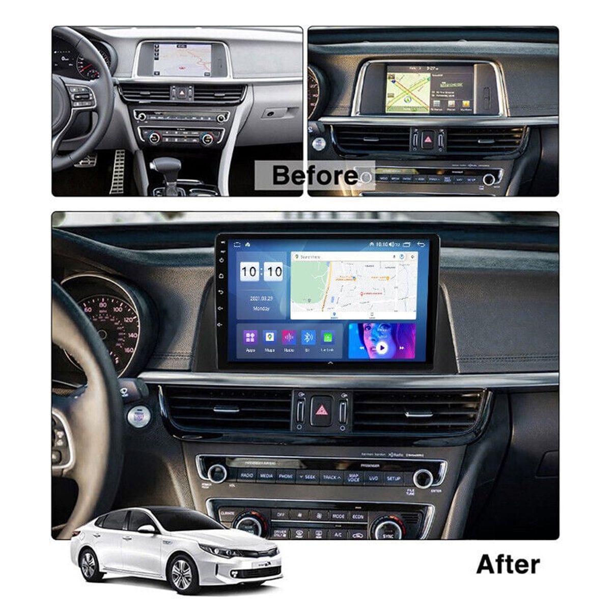 GENERICO - Autoradio AndroidKia Optima 2016-2019 cámara Gratis