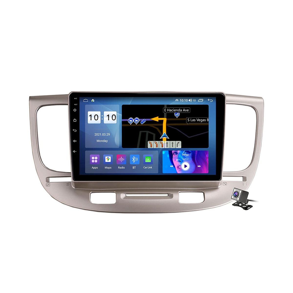 GENERICO - Autoradio Android Kia Rio 2005-2011 cámara Gratis