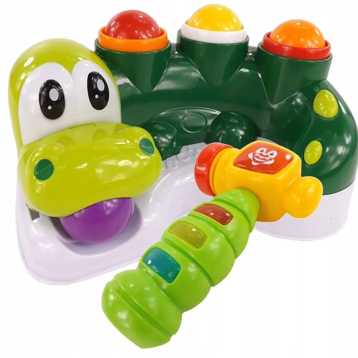 GENERICO - Juego De Estimulación Didáctico Cocodrilo Luz música Bebé