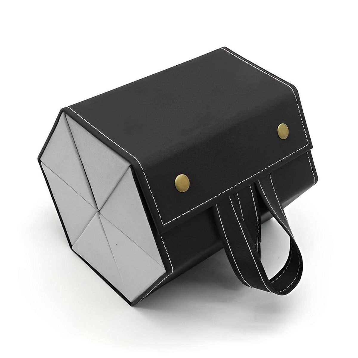 GENERICO - Organizador de Lentes Plegable con 6 Compartimientos  Color Negro