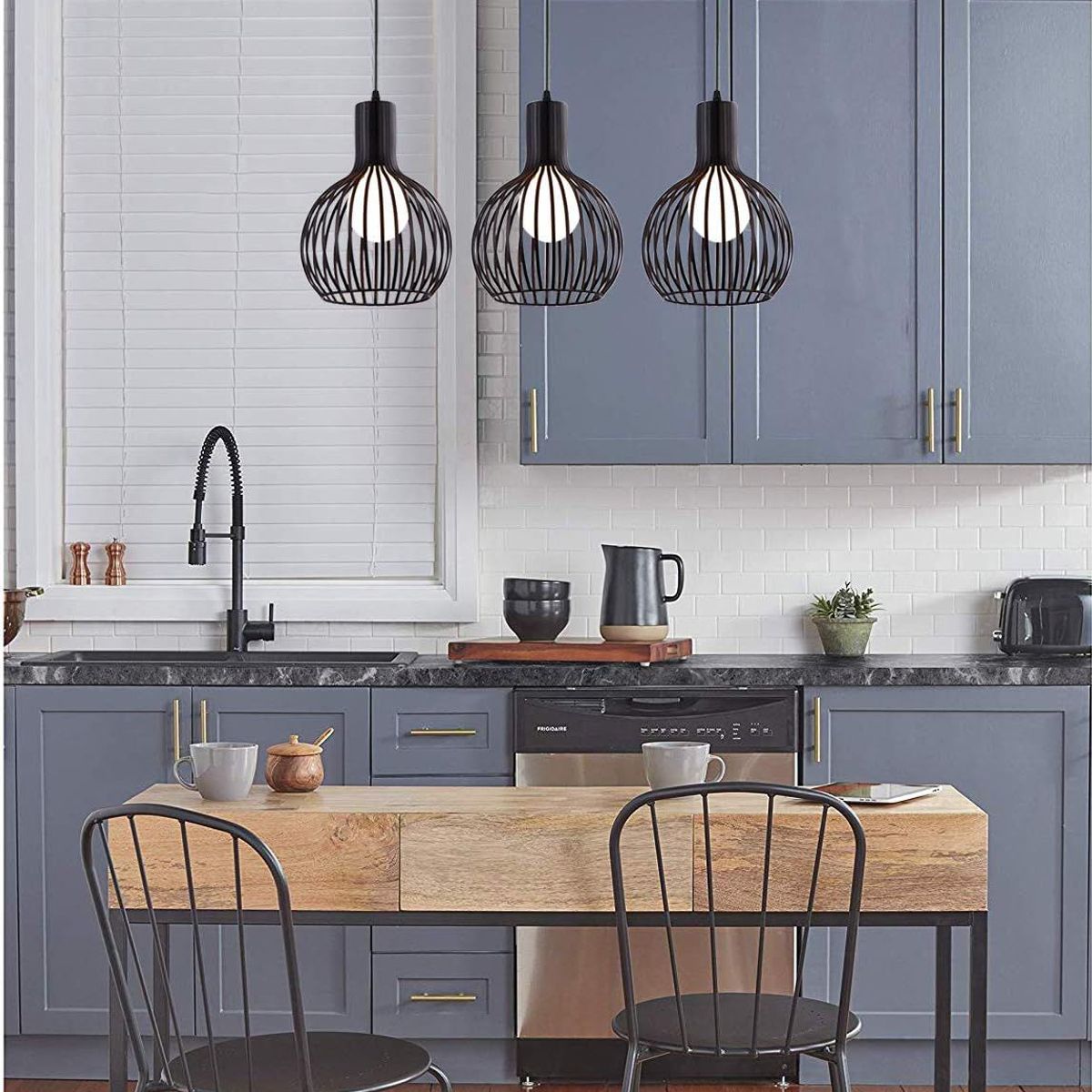 GENERICO - Lámpara colgante de techo forma creativa Incluye 3 focos