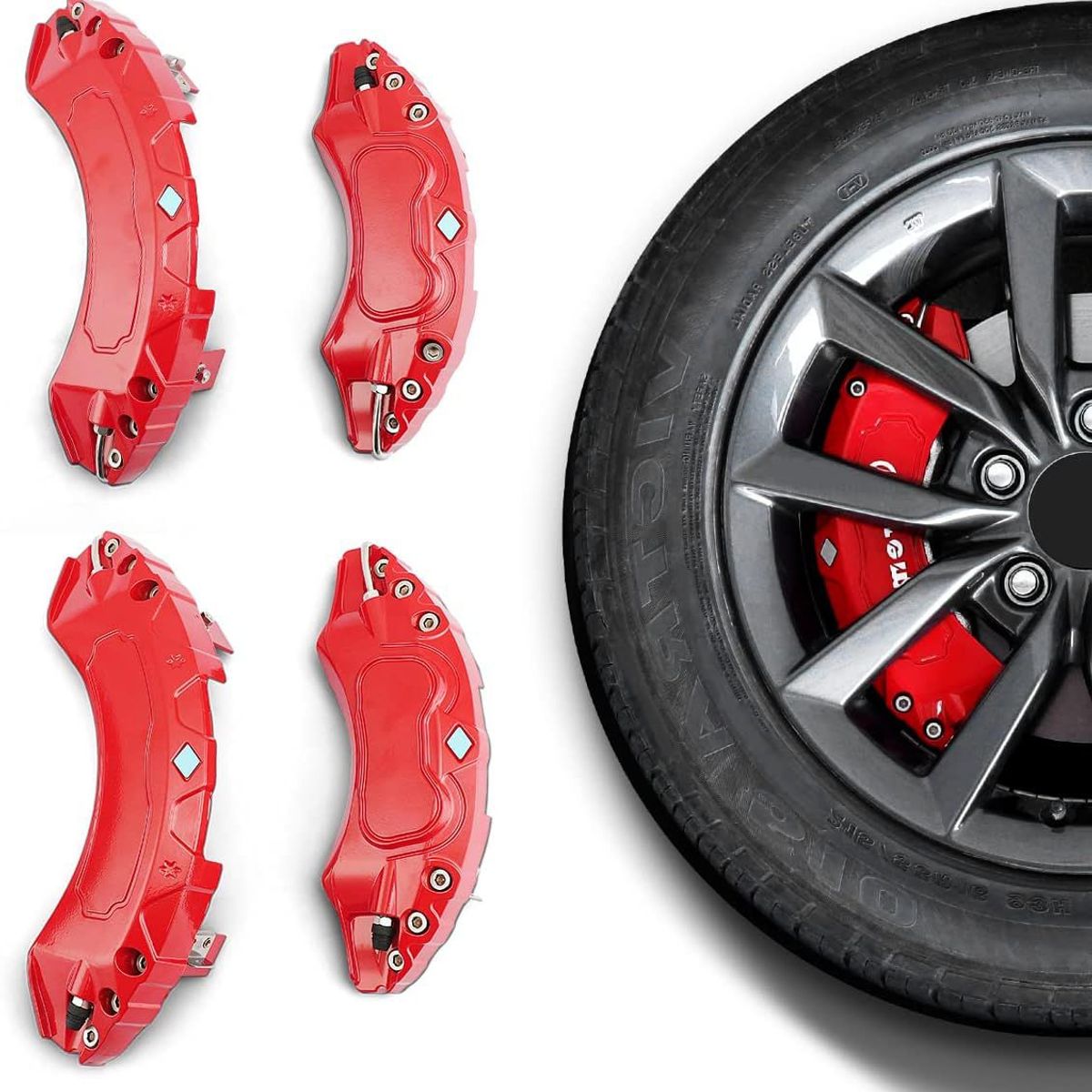  - Cubre Caliper Universal Endless Rojo Tuning