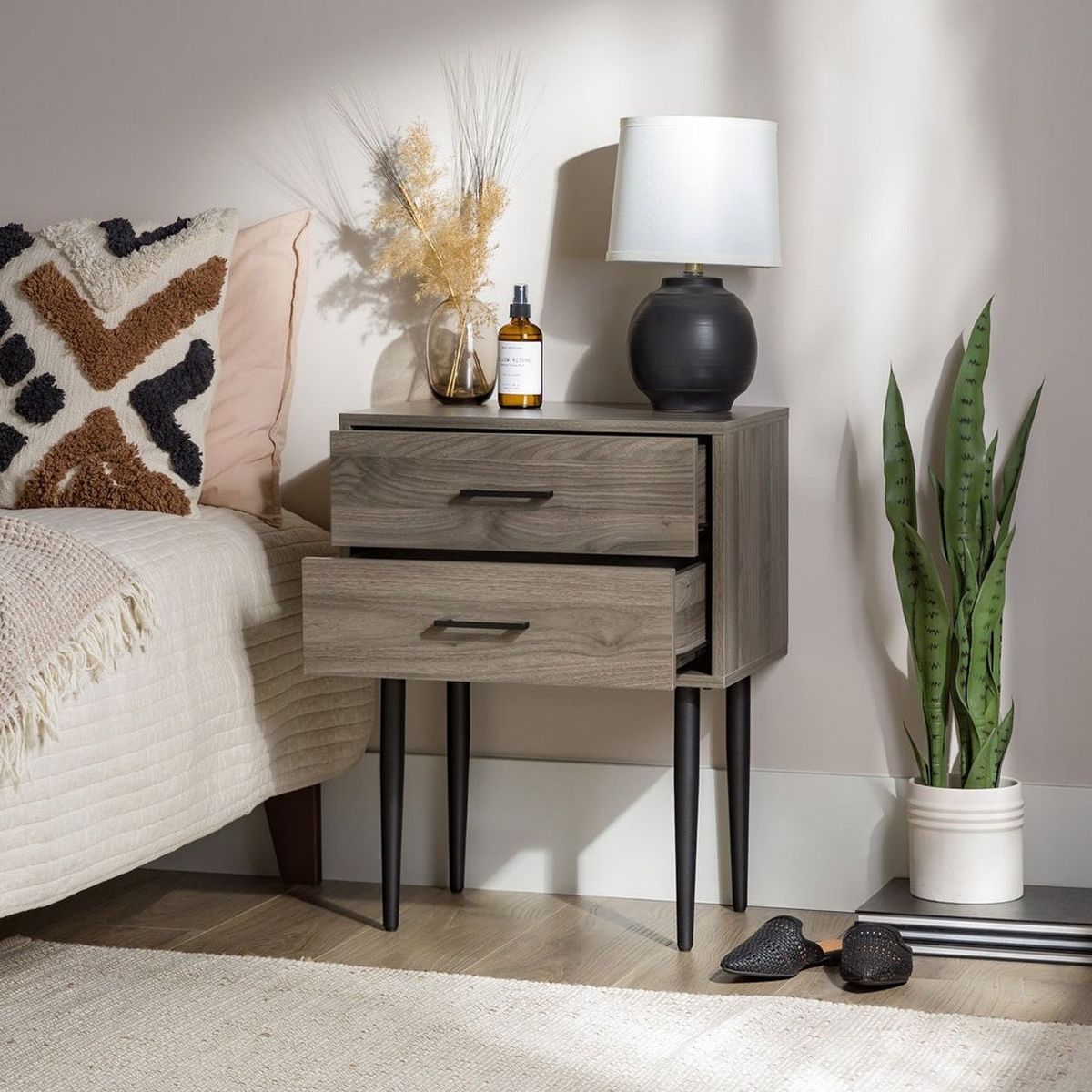 VENTITAS HOME - Velador Vintage Cala Ventitas Perú Carbón