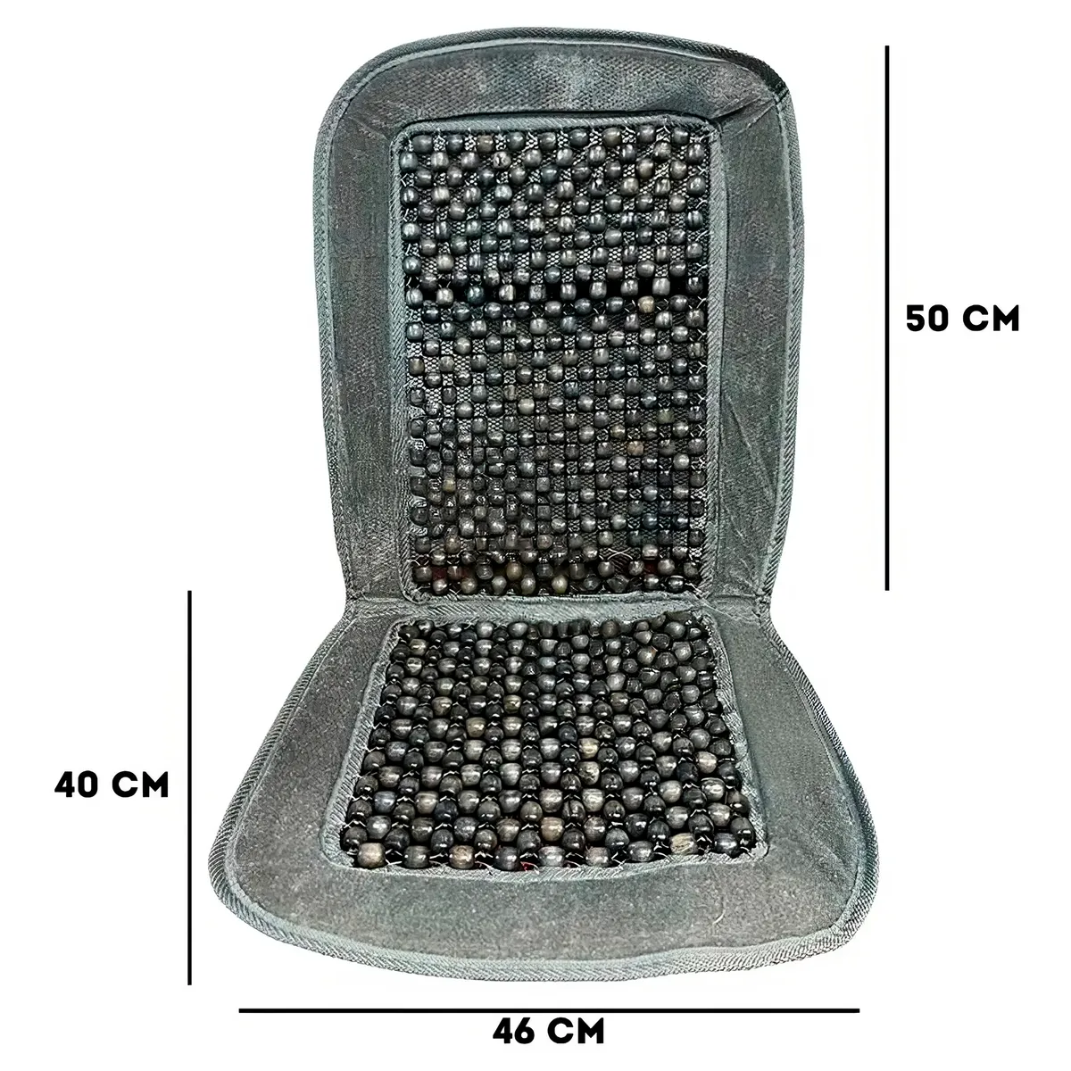 GENERICO - Respaldar de Auto Antitranspirante Acolchando Gris
