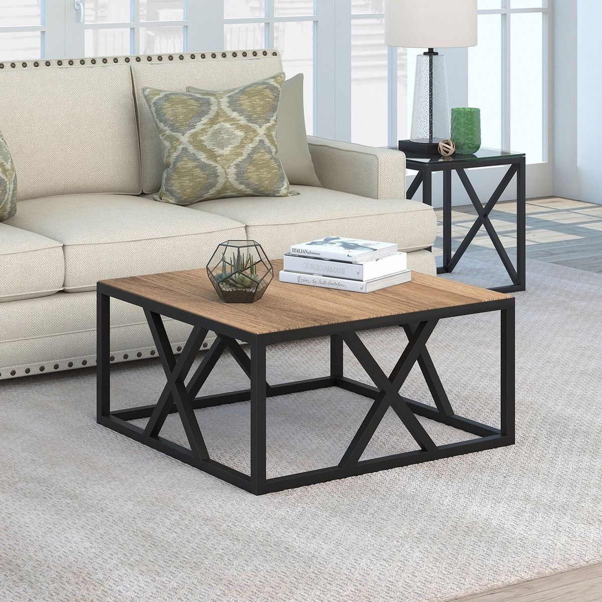 VENTITAS HOME - Mesa de Centro Industrial Teania Ventitas Perú Espresso