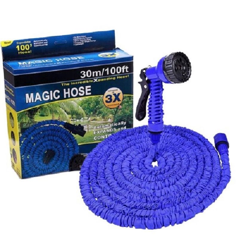 ITELSISTEM - Manguera Expandible 30 M + Pistola  Azul Itelsistem Magic