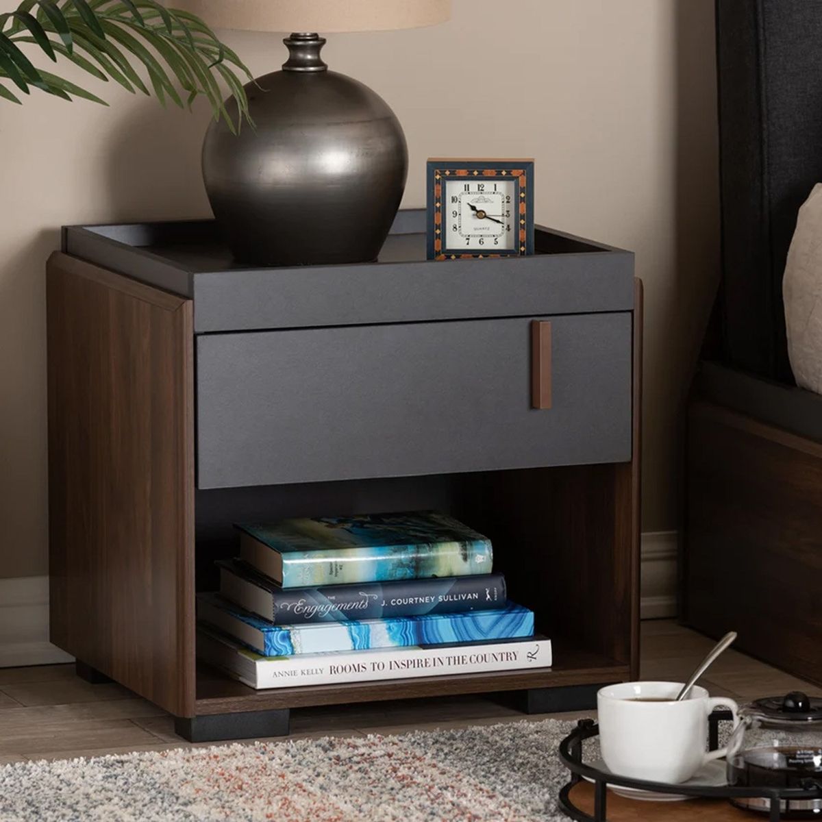 VENTITAS HOME - Velador Nórdico Mora Ventitas Home Gales y Plomo