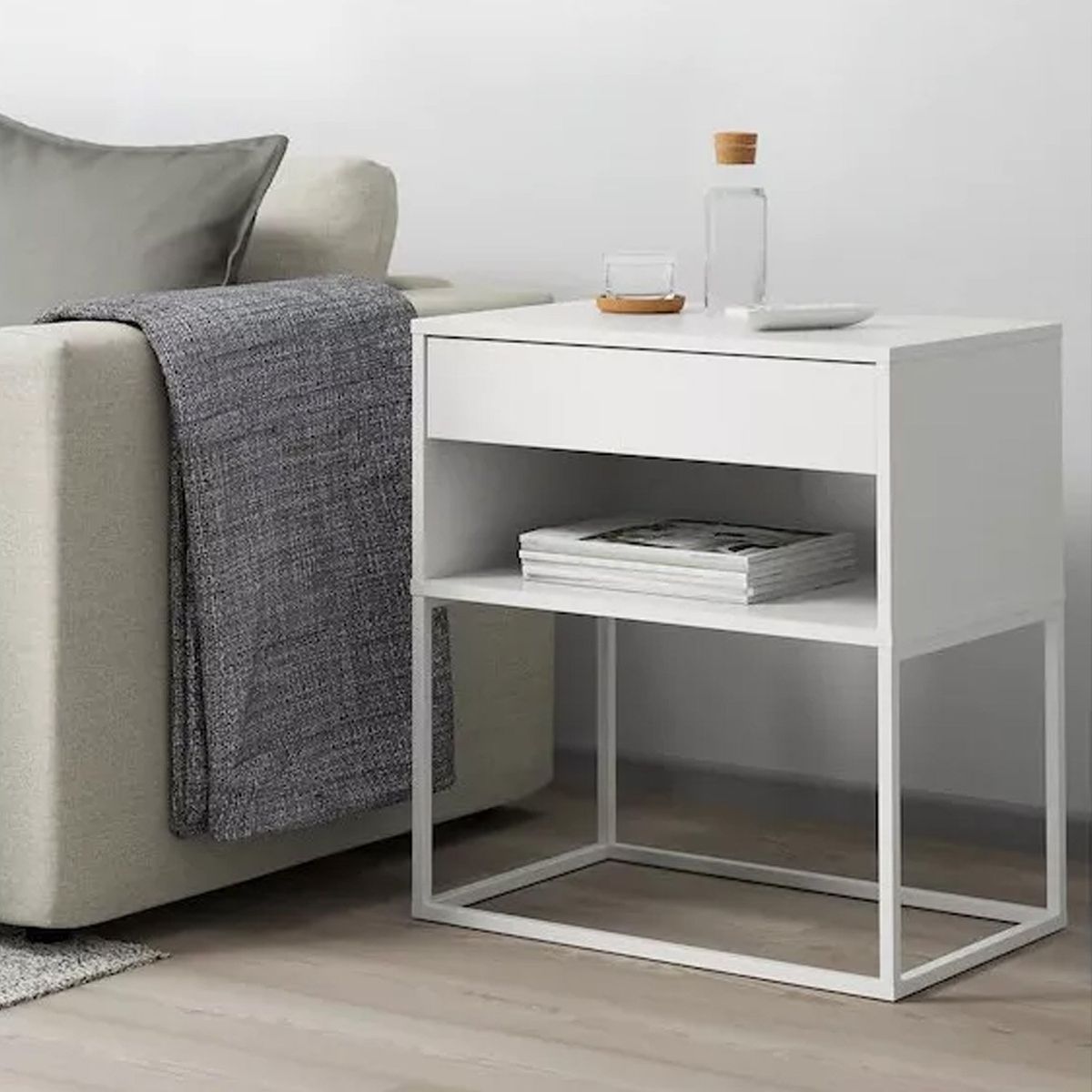 VENTITAS HOME - Velador Industrial Farala Ventitas Home Blanco