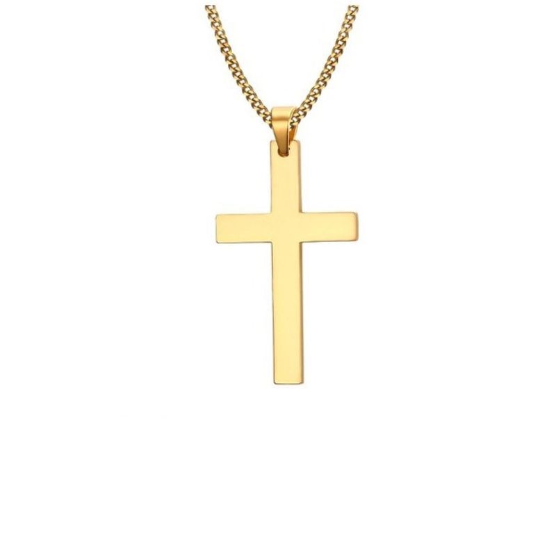 SANTORAL - Dije Cruz y Cadena en Acero