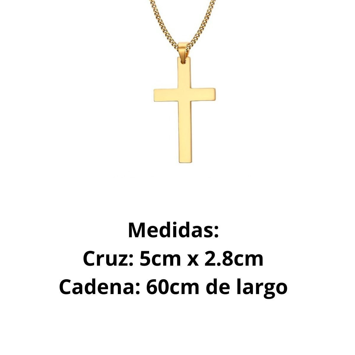 SANTORAL - Dije Cruz y Cadena en Acero