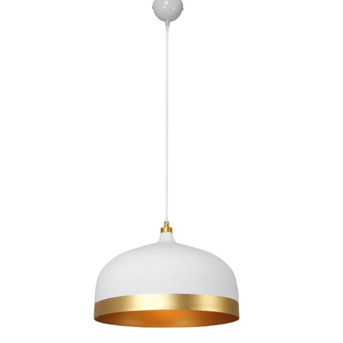 GENERICO - Lámparas colgante redondo blanco 33 cm