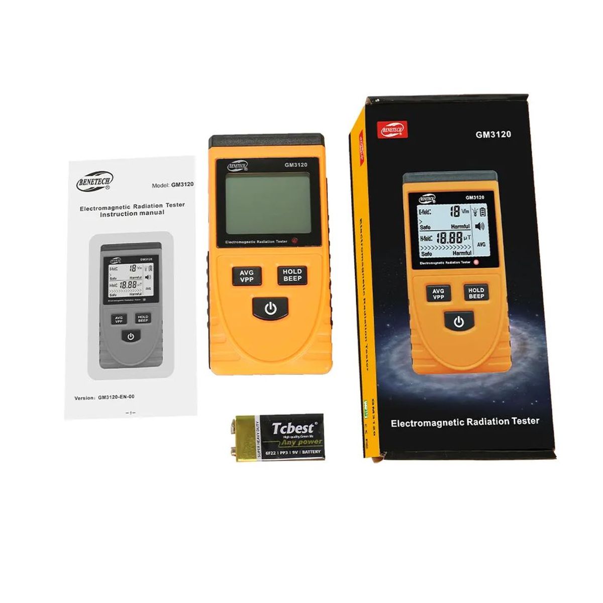 BENETECH - Medidor de Campo Electromagnético GM3120 - BENETECH